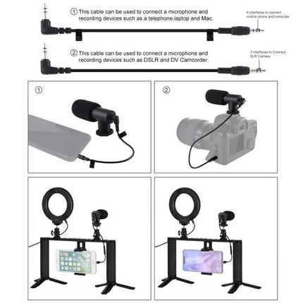 PULUZ Video Rig for Smartphone Vlogging and Stabilization