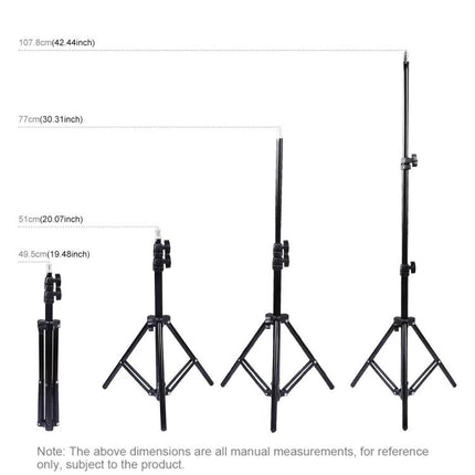 PULUZ Kit for Everyday Home Vlogging and Streaming Sessions tripod and adjustable stand set with dual phone bracket and ring LED light