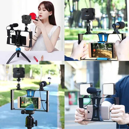 PULUZ 4-in-1 Smartphone Vlogging Kit with LED Light