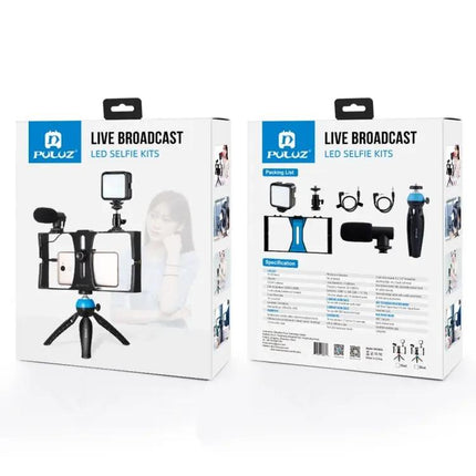 PULUZ 4-in-1 Smartphone Vlogging Kit with LED Light