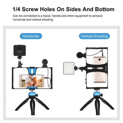 PULUZ 4-in-1 Smartphone Vlogging Kit with LED Light