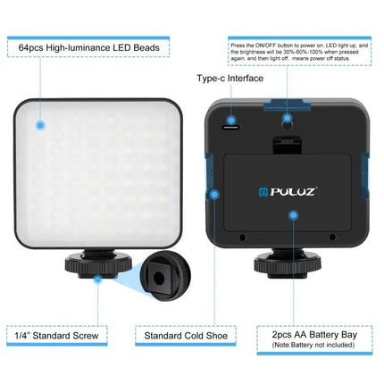 PULUZ 4-in-1 Smartphone Vlogging Kit with LED Light