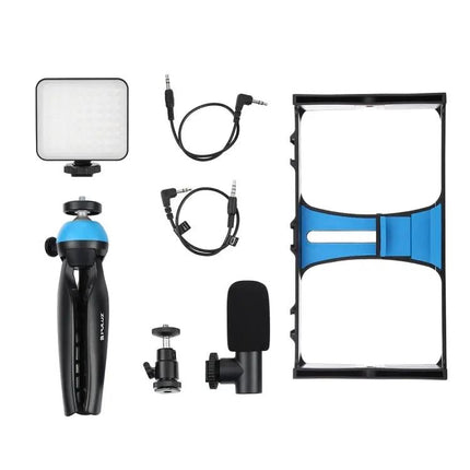 PULUZ 4-in-1 Smartphone Vlogging Kit with LED Light