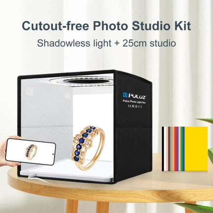 PULUZ 25cm Folding Portable Photography Tent Box for Small Items - compact shadowless studio for jewelry photos