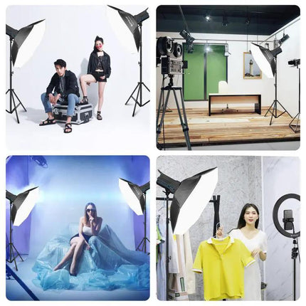PULUZ 120W Studio Light Kit for Photo and Video Sessions