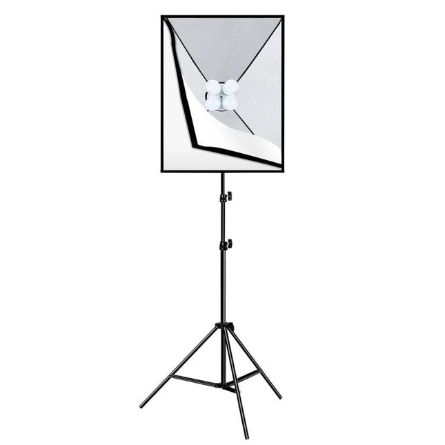 PULUZ 50x70cm Softbox Lighting Kit for Photography Studios standing softbox with LED bulbs and adjustable tripod for portrait and product lighting