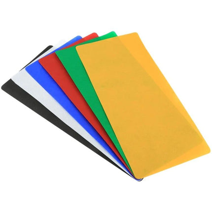 PULUZ Collapsible Photography Background in 6 Colors, 80cm x 40cm - set of black white red orange green blue non-woven fabric backgrounds for product shots