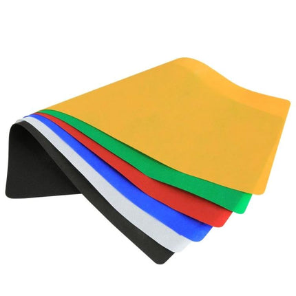 PULUZ Collapsible Photography Background in 6 Colors, 80cm x 40cm - six non-woven fabric backgrounds (black, white, red, orange, green, blue) for product and portrait shoots