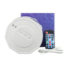 Bluetooth 3-in-1 Starry Sky Music Projector Night Light with Remote Control