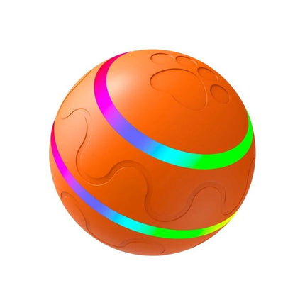 Luminous Ball for Pets' Everyday Training and Play at Home orange LED pet toy ball for indoor exercise and mental stimulation