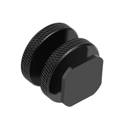 PULUZ Hot Shoe Screw Adapter for Secure Camera Mounting - black aluminum 1/4-inch screw adapter for flash base and camera connections