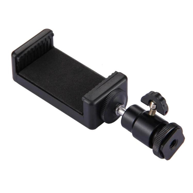 PULUZ Tripod Head for Daily Travel and Home Photography - compact smartphone clamp with mini ball head for quick angle adjustments