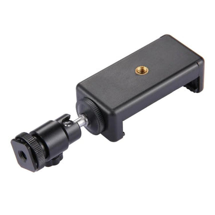 PULUZ Tripod Head for Daily Travel and Home Photography - compact mini ball head and smartphone clamp for quick angle adjustments