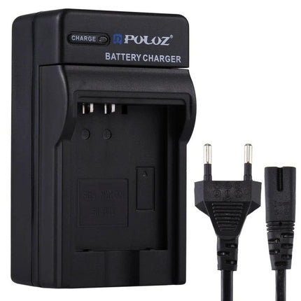 PULUZ EU Plug Battery Charger for Nikon Digital Cameras - compact EU plug charger for EN-EL12 batteries, travel-friendly universal input