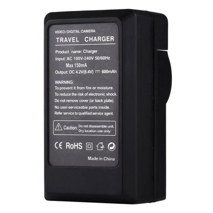 PULUZ EU Plug Battery Charger for Nikon Digital Cameras - black travel charger for EN-EL12 batteries, EU plug, universal input, compact design