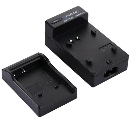 PULUZ EU Plug Battery Charger for CASIO CNP40 Battery black travel charger with removable cover and EU plug for quick camera battery charging