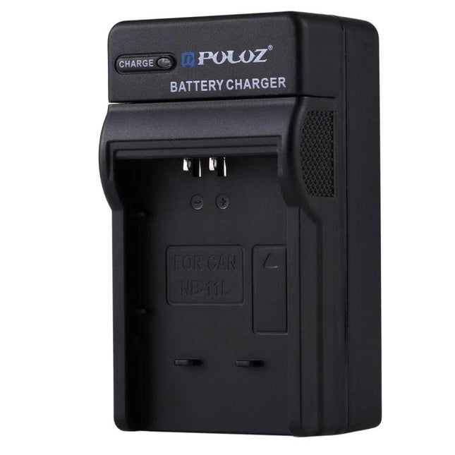 PULUZ EU Plug Battery Charger for Canon NB-11L Camera Batteries - compact EU plug charger for travel and outdoor photography