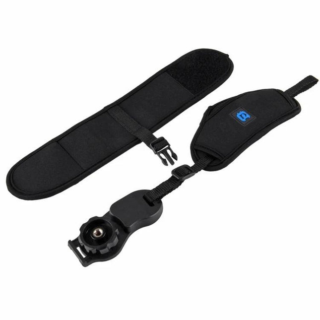 PULUZ Neoprene Hand Grip Wrist Strap for DSLR Cameras - black neoprene wrist strap with quick-release mount and adjustable hand grip