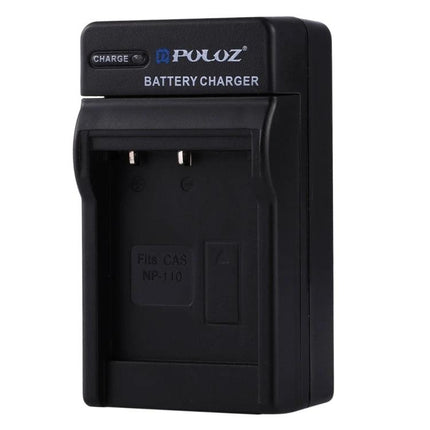 PULUZ Car Charger for Casio NP-110 Digital Camera Battery black single-slot car cigarette lighter charger for Casio EX-Z2000 and NP-110 batteries