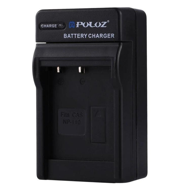 PULUZ Car Charger for Casio NP-110 Digital Camera Battery black single-slot car cigarette lighter charger for Casio EX-Z2000 and NP-110 batteries