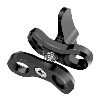 PULUZ Aluminum Ball Clamp for Underwater Photography Systems - black aluminum butterfly clip clamp for attaching arms and strobes