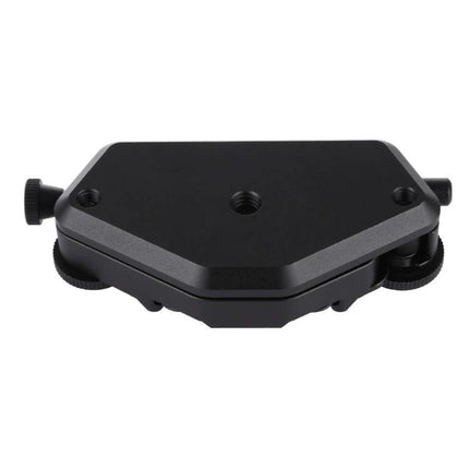 PULUZ Aluminum Camera Clip for Quick Release During Activities - black aluminum quick-release camera mount for hiking and biking