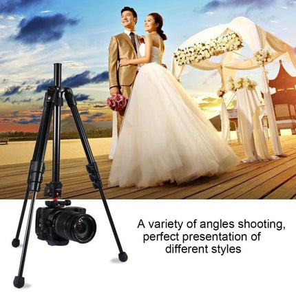 PULUZ Metal Tripod with Adjustable Height for Cameras supporting wedding photography on uneven outdoor decks