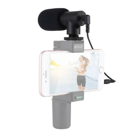 PULUZ Microphone for Everyday Video and Interview Recording attached to smartphone for vlogging and interviews