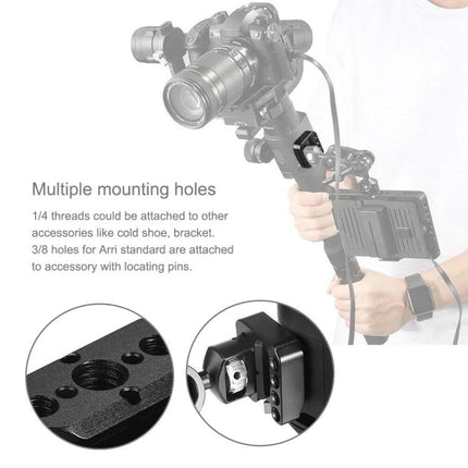PULUZ Quick Release Plate for DJI Ronin Stabilizers aluminium alloy accessory with multiple mounting holes for monitors and magic arms