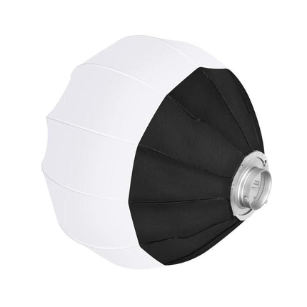 PULUZ 65cm Foldable Lantern Softbox Light Diffuser for Photography - white foldable lantern with Bowens mount for soft, even portrait lighting