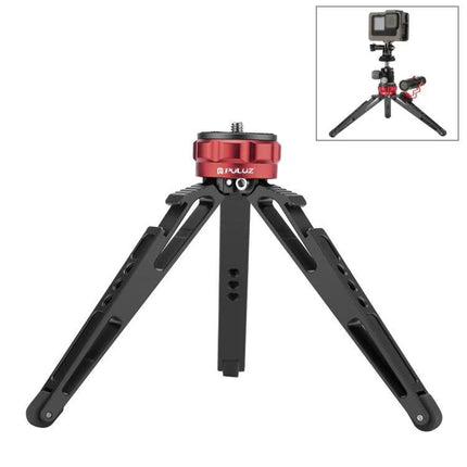 PULUZ Desktop Tripod for Vlogging and Camera Stability – compact aluminum desktop tripod for steady vlogs, travel, and hands-free camera work