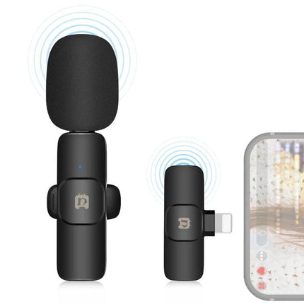 PULUZ Lavalier Mic for Everyday Phone Audio Capture - compact clip-on mic with foam windscreen for iOS vlogging and interviews