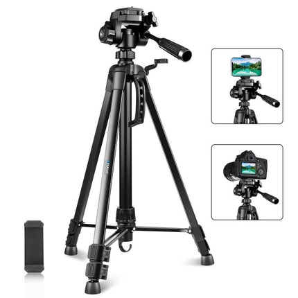 PULUZ Adjustable Aluminum Selfie Tripod with Height Extension for travel vlogging and stable phone or camera shots