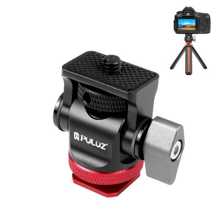PULUZ Mini 180 Degree Adjustable Tripod Ball Head for Cameras compact black red ball head with smartphone and DSLR mount