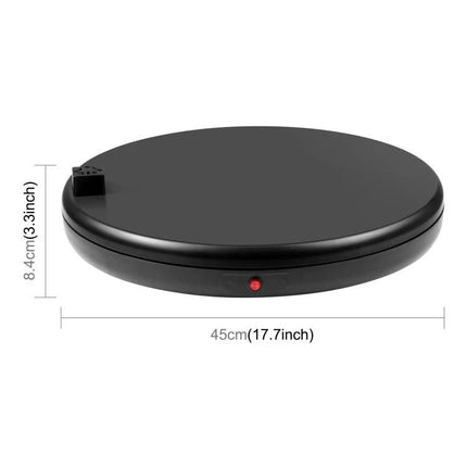 PULUZ 45cm Black Rotating Display Stand For Showcasing Items - black 45cm rotating turntable display for product photography and retail