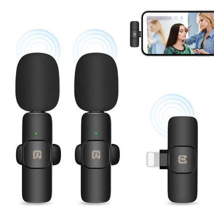 PULUZ Lavalier Microphones for Everyday Video Capture compact wireless clip-on mics for vlogs interviews and streaming