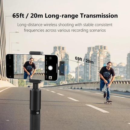 PULUZ Lavalier Microphone for Daily Video Chats and Recordings - wireless 65ft/20m range capturing clear audio for vlogging and video calls
