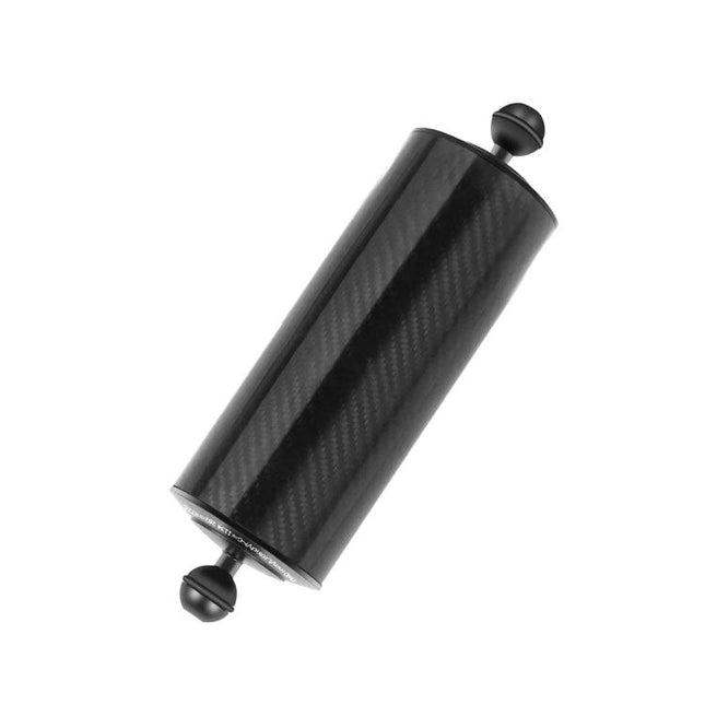 PULUZ Carbon Fiber Floating Arm with 800g Buoyancy black carbon-fiber cylinder float for underwater photography with ball joints