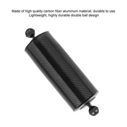 PULUZ Carbon Fiber Floating Arm with 800g Buoyancy - carbon fiber aluminum float arm for underwater photography, lightweight double ball design
