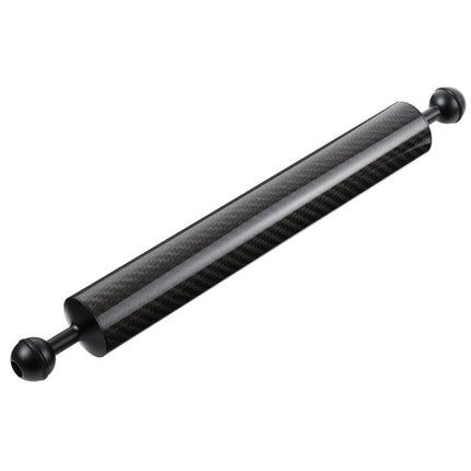PULUZ Carbon Fiber Floating Arm for Underwater Photography showing carbon fiber tube with ball joints for underwater camera buoyancy and stabilization