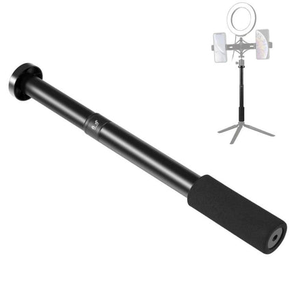 PULUZ Handheld Adjustable Tripod Central Shaft Rod for Photography – black handheld central shaft rod with foam grip for stabilizing cameras and ring light