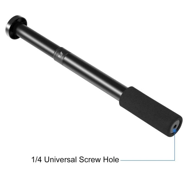 PULUZ Handheld Adjustable Tripod Central Shaft Rod for Photography, black adjustable handheld shaft with foam grip and 1/4" screw hole