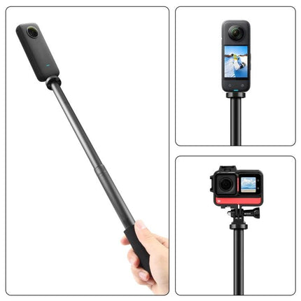 PULUZ Handheld Adjustable Tripod Central Shaft Rod for Photography handheld telescopic rod stabilizer for 360 and action cameras