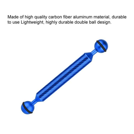 PULUZ 7 Inch Carbon Fiber Floating Arm for Camera Mounting - blue carbon fiber double ball waterproof camera mounting arm