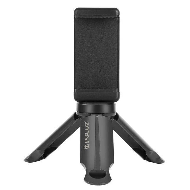 Portable Mini Tripod with Clamp for Smartphone Stability — compact black mini tripod with clamp for hands-free selfies and vlogging