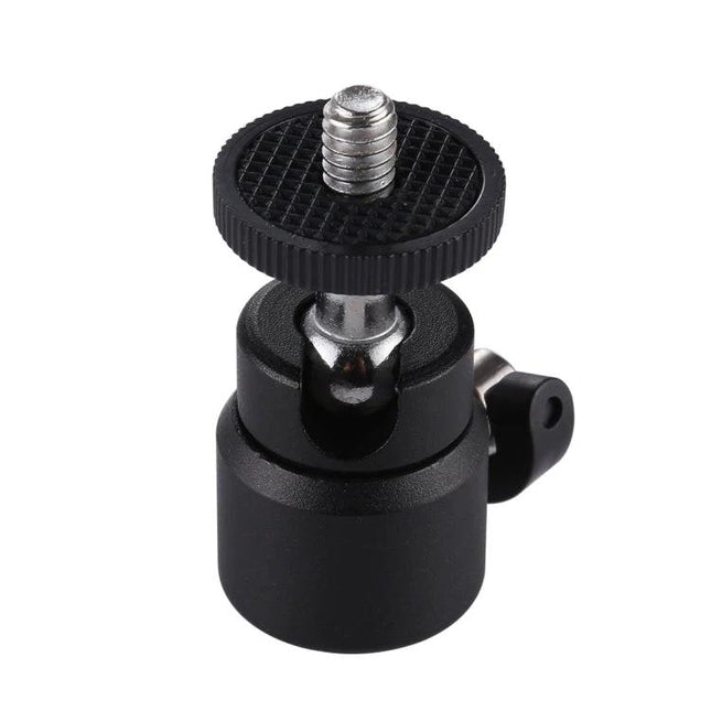PULUZ Metal Tripod Ball Head for Flexible Camera Positioning - compact metal ball head with 1/4" mounting screw for precise angle adjustment