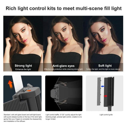 PULUZ Handheld Color Fill Light for Photography Sessions — portable adjustable color and brightness fill light for portraits and events