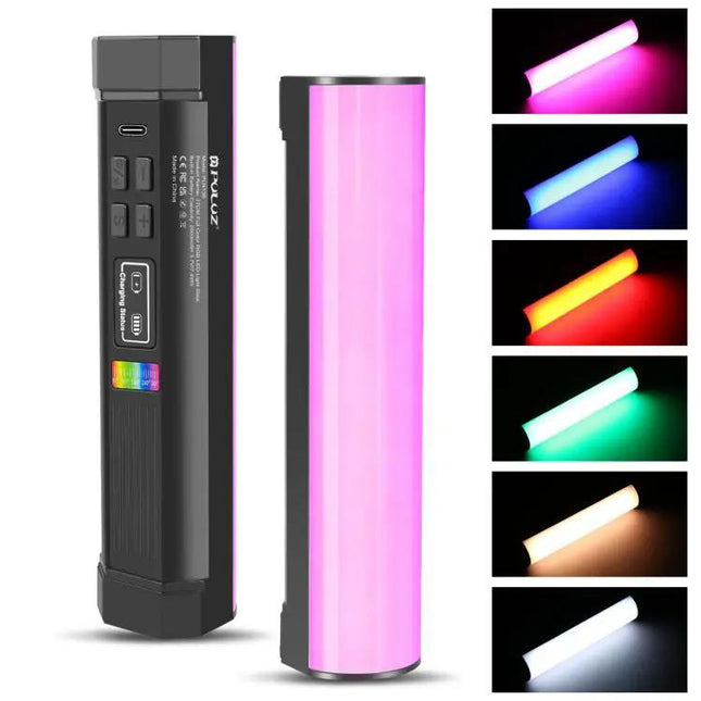 PULUZ Lampe d'appoint LED RGB portable de 17 cm pour la photographie