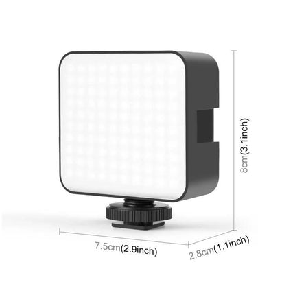 PULUZ 100 LED Fill Light for Camera and Video Photography compact LED panel with adjustable color temperature and cold shoe mount