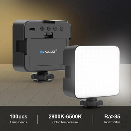 PULUZ 100 LED Fill Light for Camera and Video Photography - compact adjustable color temperature panel for macro, news, and video lighting